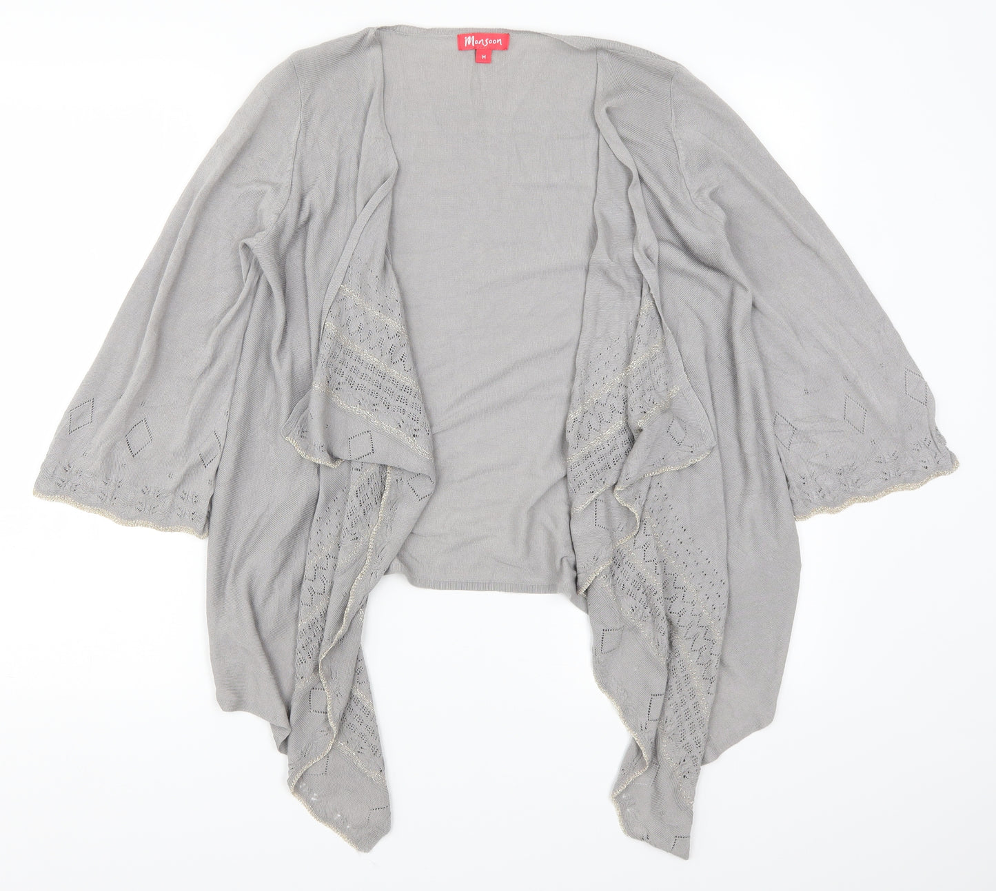 Monsoon Womens Grey   Cardigan Jumper Size M