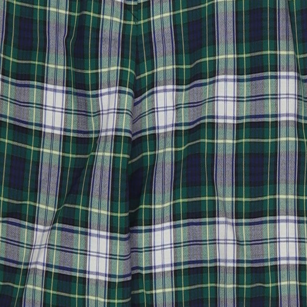 GARDEUR Womens Green Check  Trousers  Size 16 L27 in