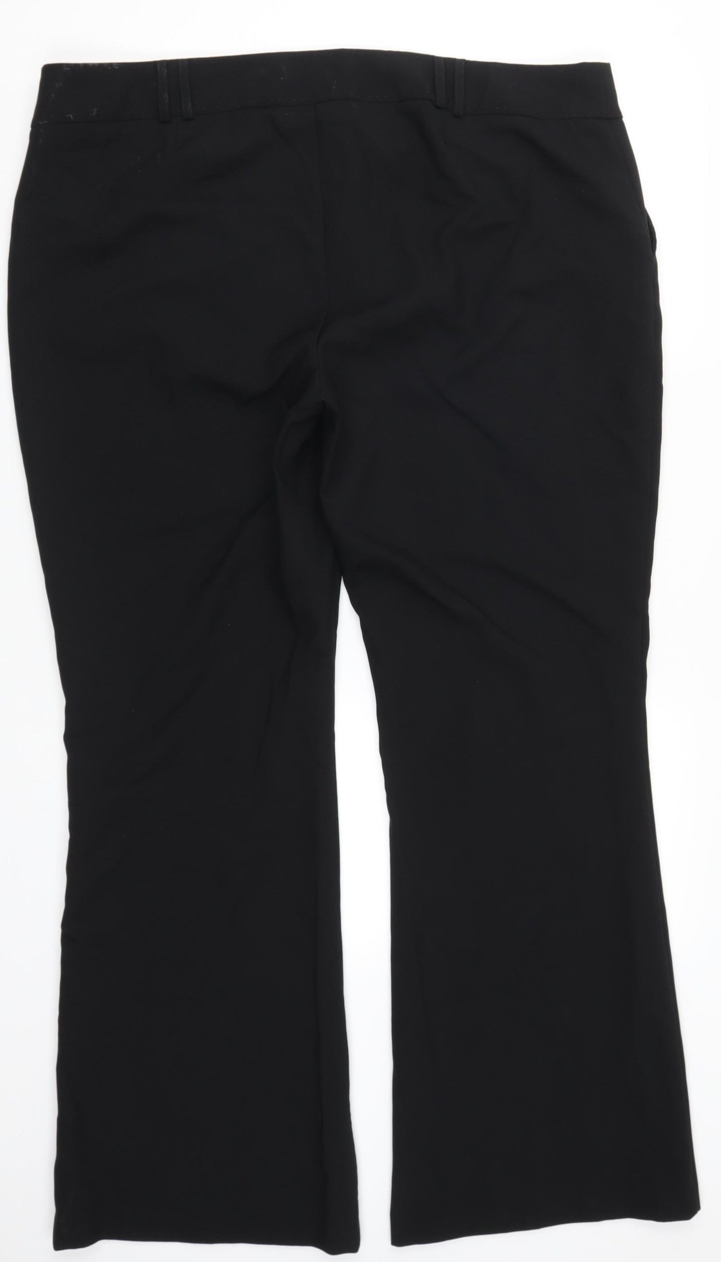 Peacocks Womens Black   Trousers  Size 20 L32 in