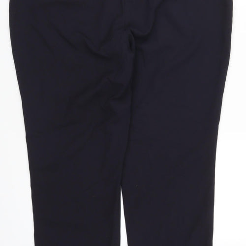 Label Be Womens Blue   Trousers  Size 16 L27.5 in