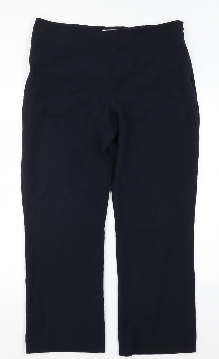 Debenhams Womens Blue Trousers Size 16 L28 in