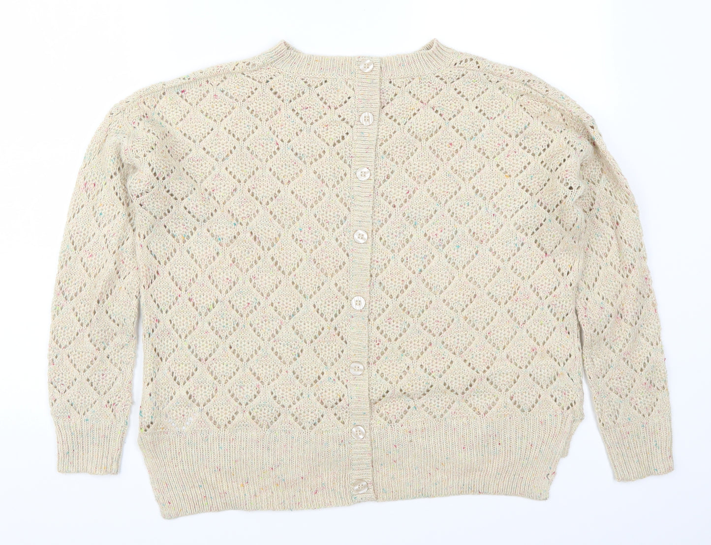 New Look Womens Beige  Knit Pullover Jumper Size 10