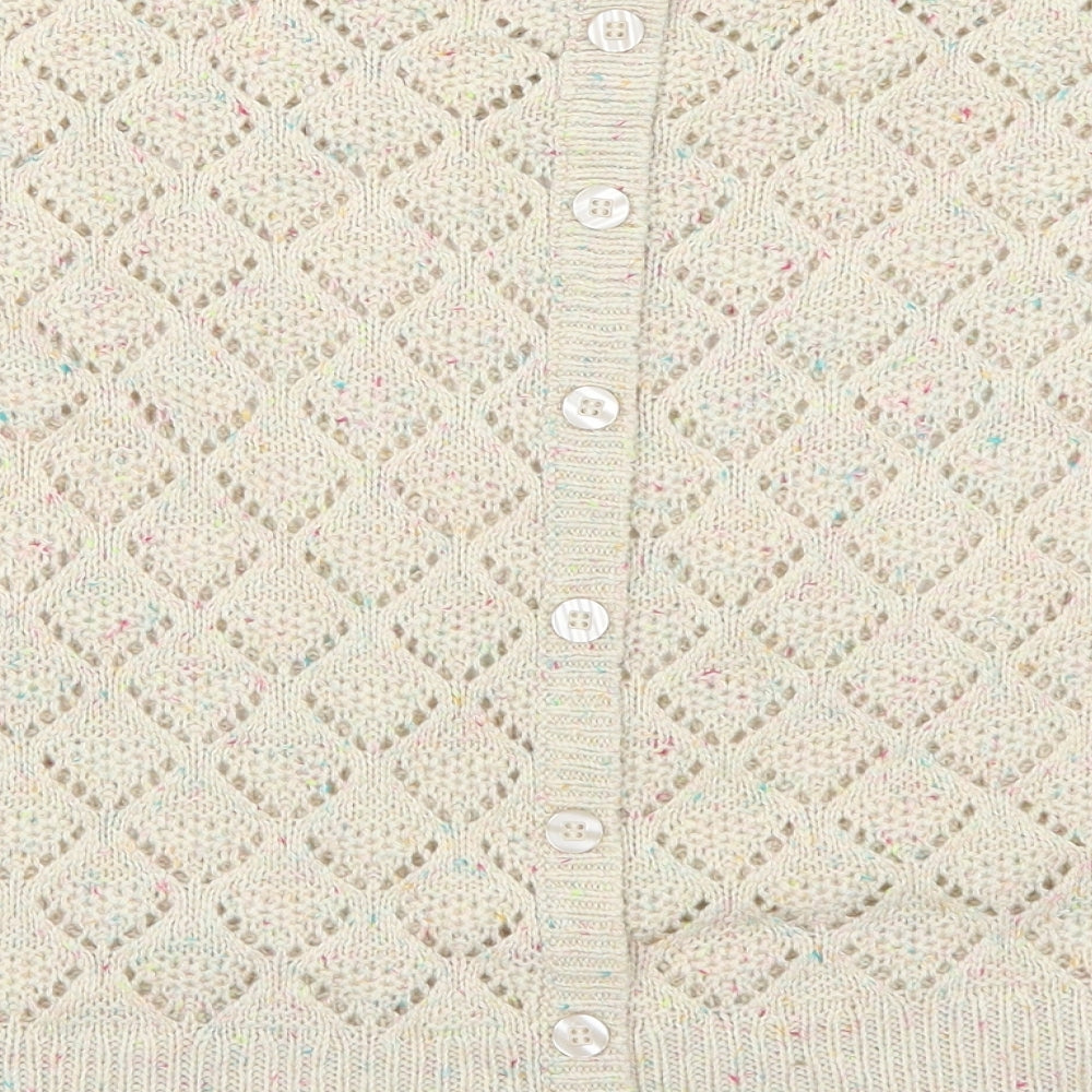 New Look Womens Beige  Knit Pullover Jumper Size 10