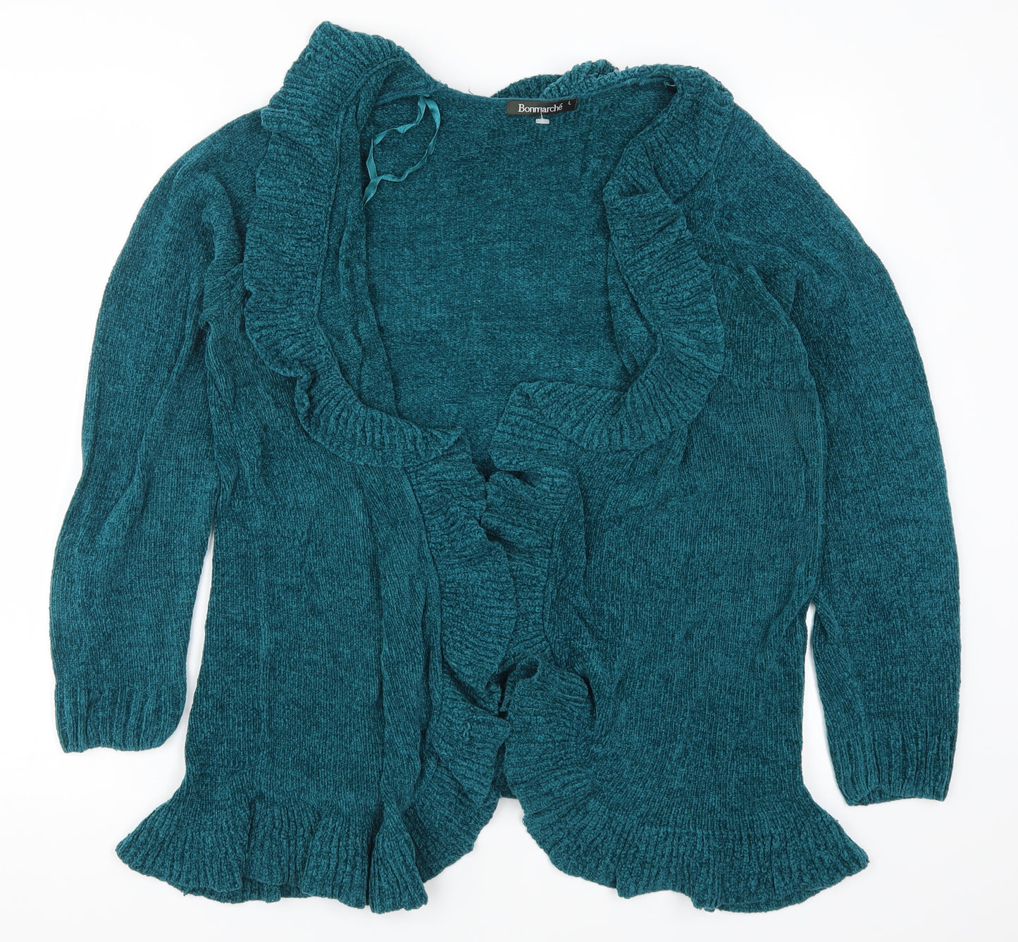 Bonmarché Womens Blue  Knit Cardigan Jumper Size L