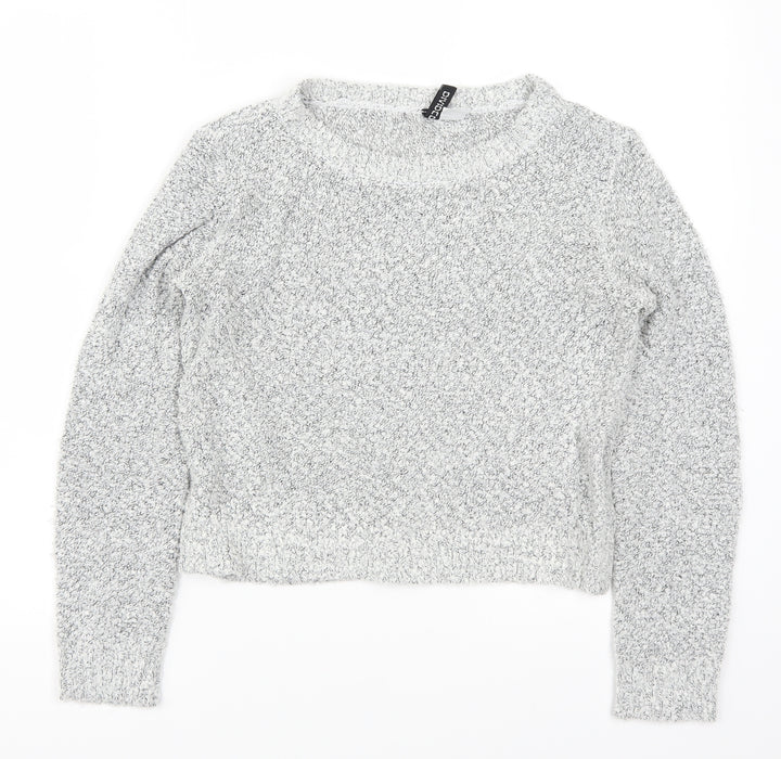 H&M Womens Grey Knit Pullover Jumper Size S