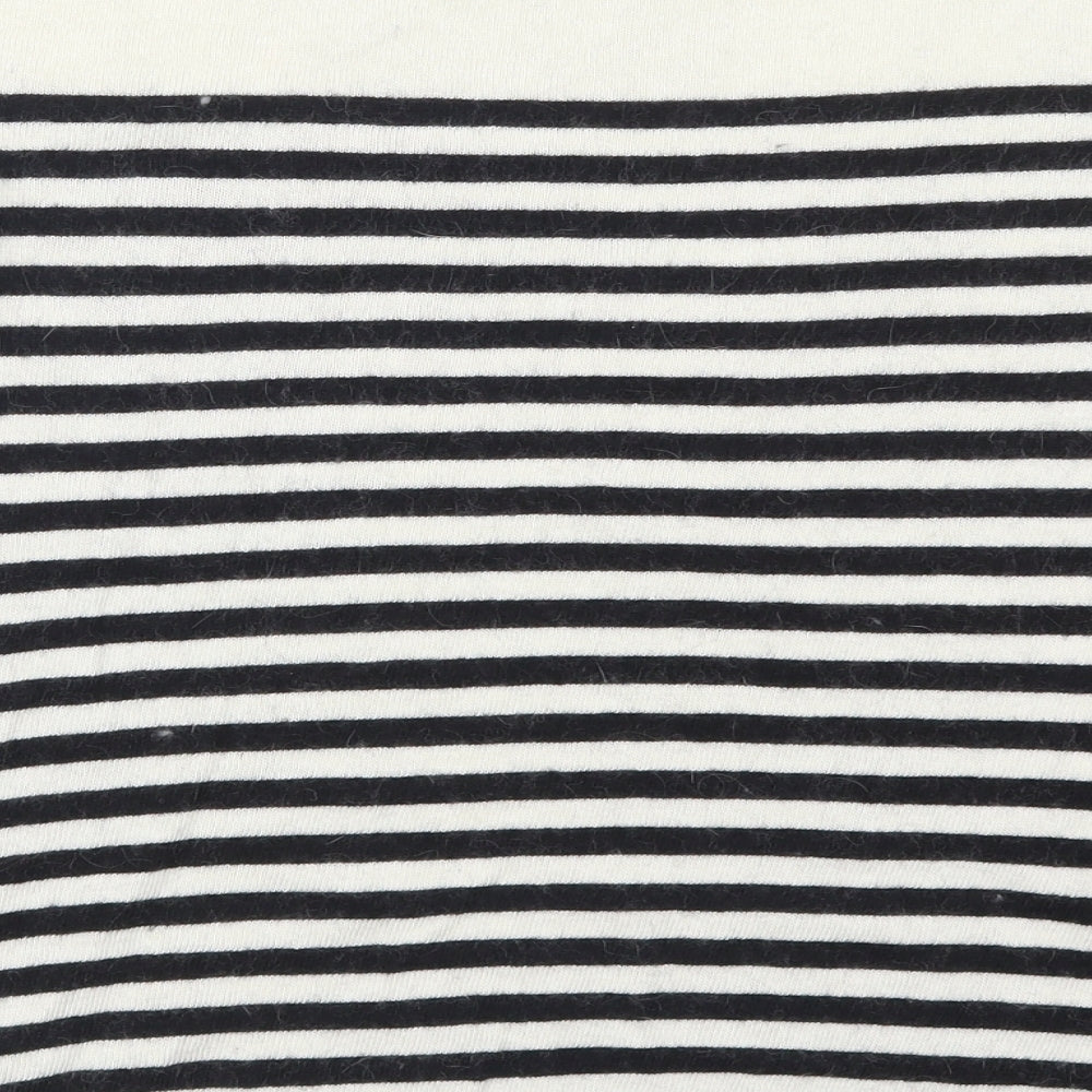 GUESS Womens Beige Striped  Pullover Jumper Size 12