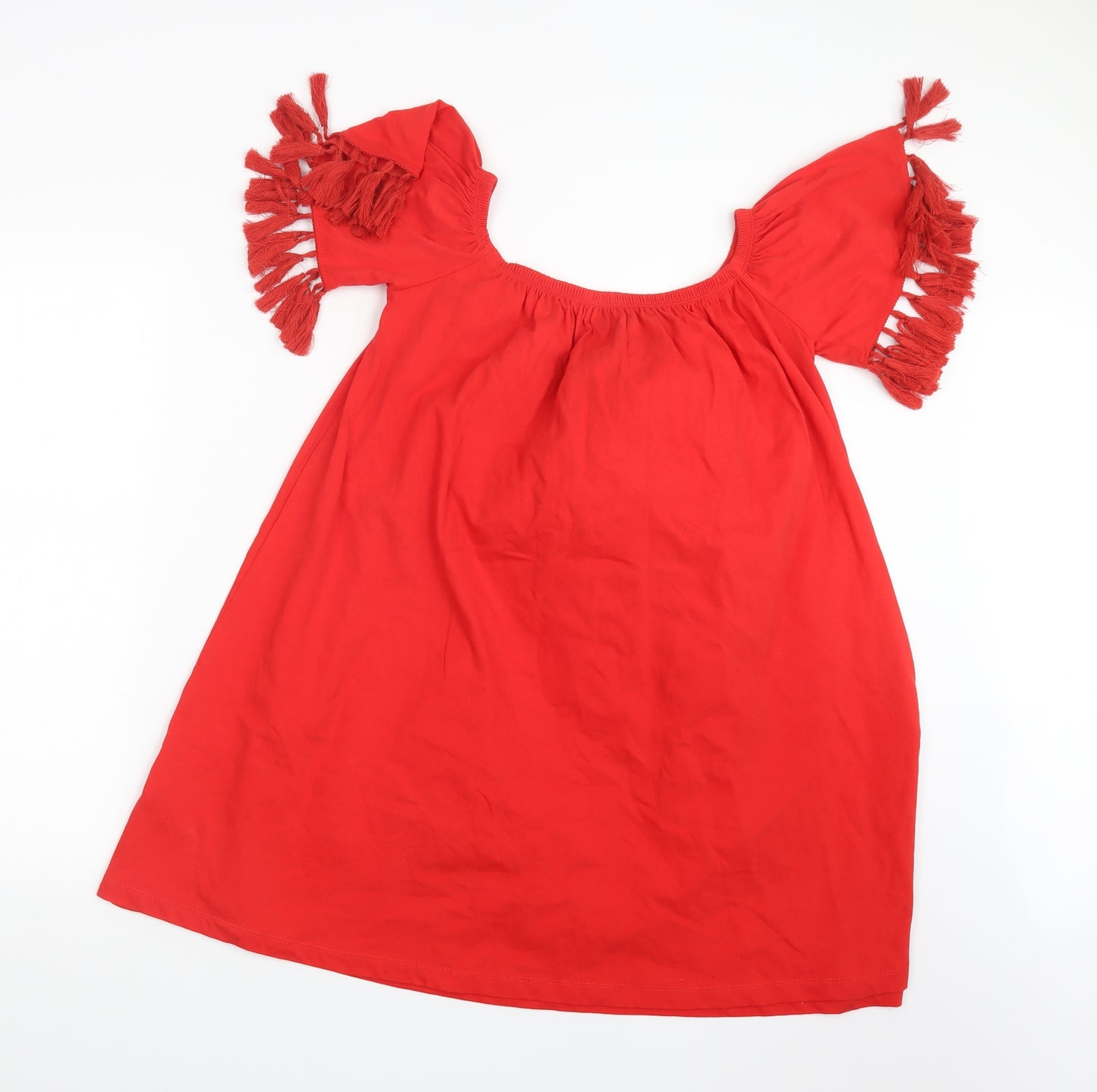 ASOS Womens Red   Basic T-Shirt Size 8  - Long