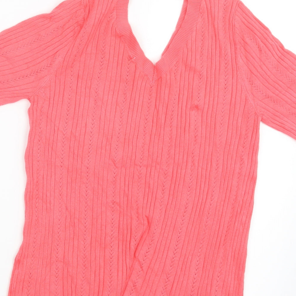 TU Womens Pink  Knit Pullover Jumper Size 14