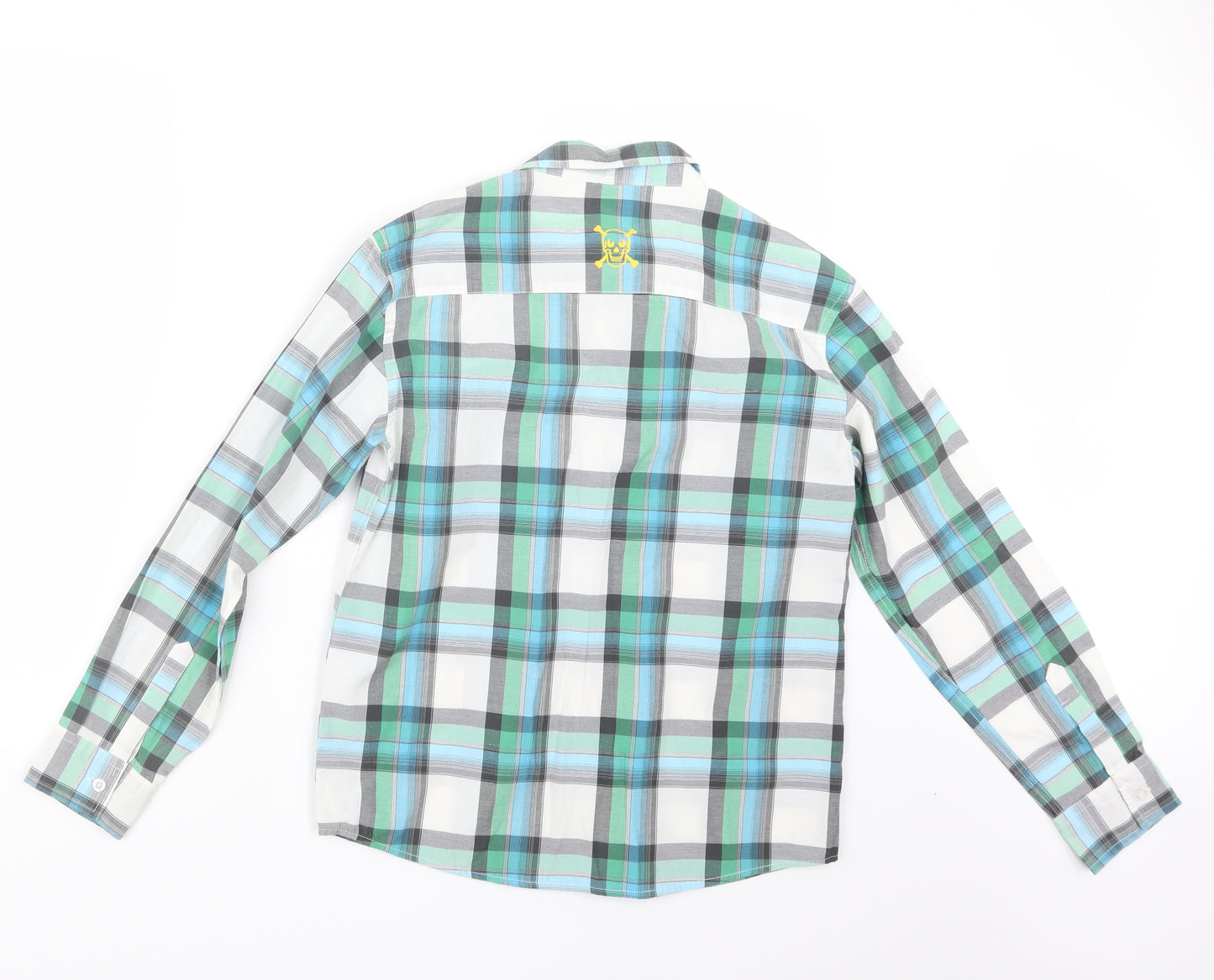 No Fear Boys Blue Check  Basic Button-Up Size 13 Years
