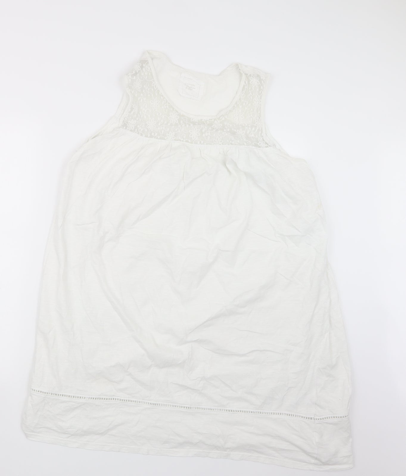 F&F Womens White   Basic T-Shirt Size 16