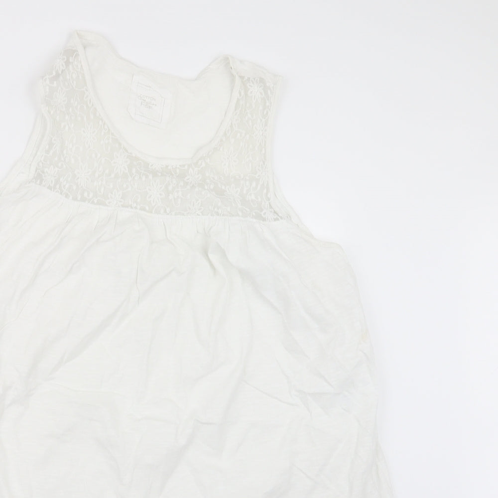 F&F Womens White   Basic T-Shirt Size 16