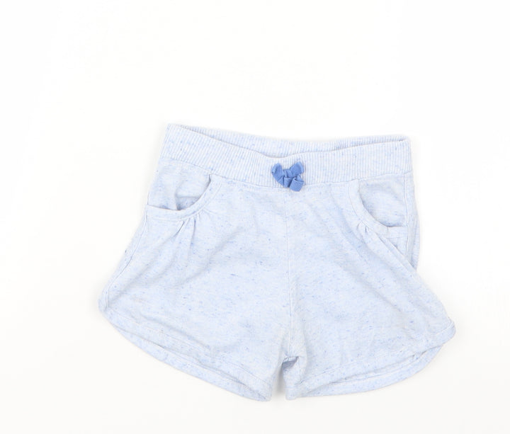 E-vie Angel Girls Blue Boyfriend Shorts Size 5 Years