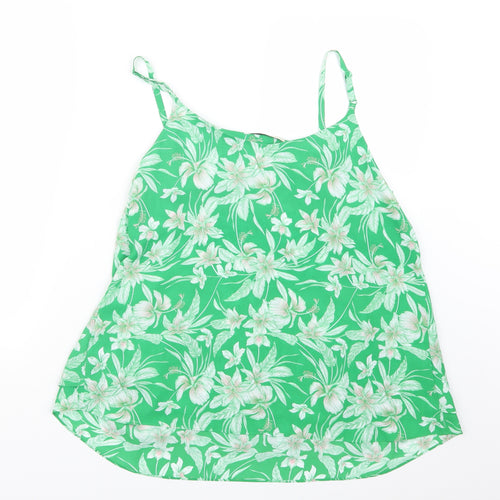 George Womens Green Geometric  Camisole Blouse Size 14