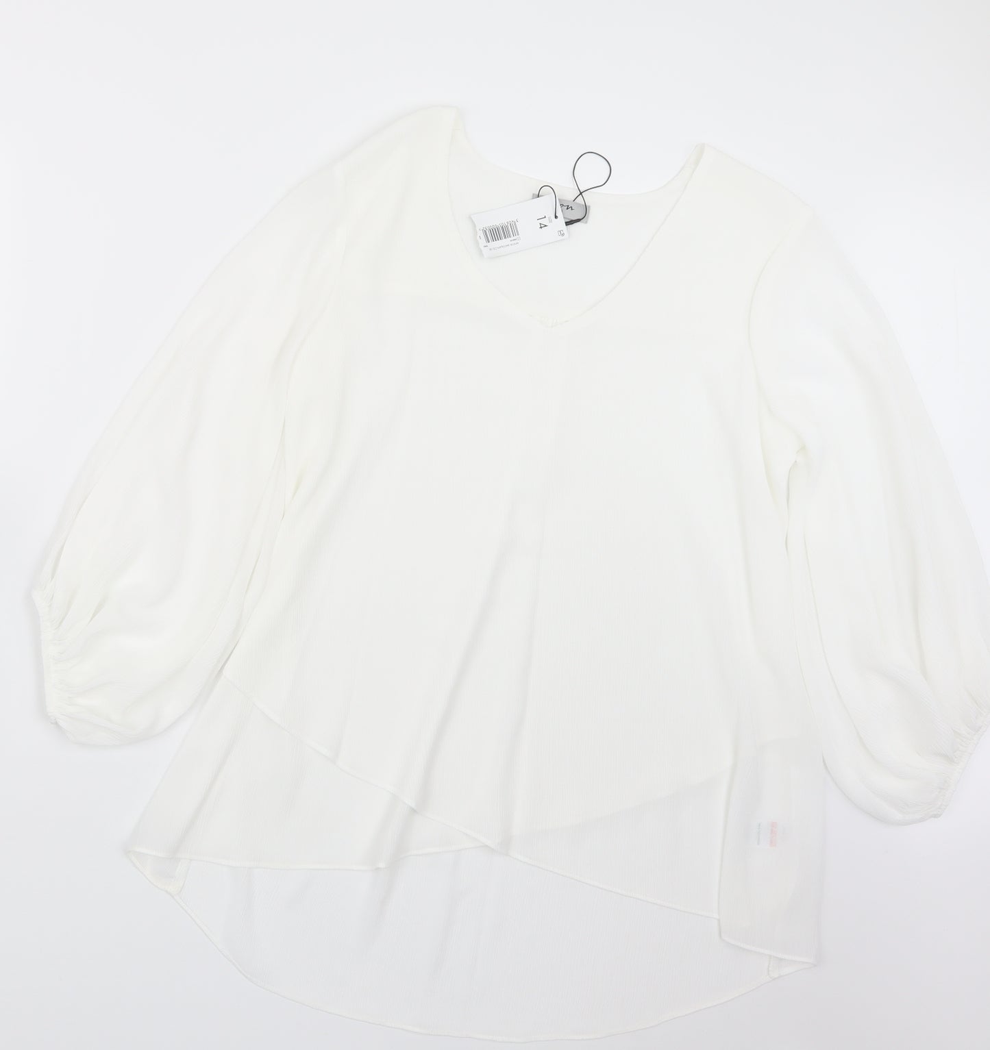 Soon Womens White   Basic Blouse Size 14