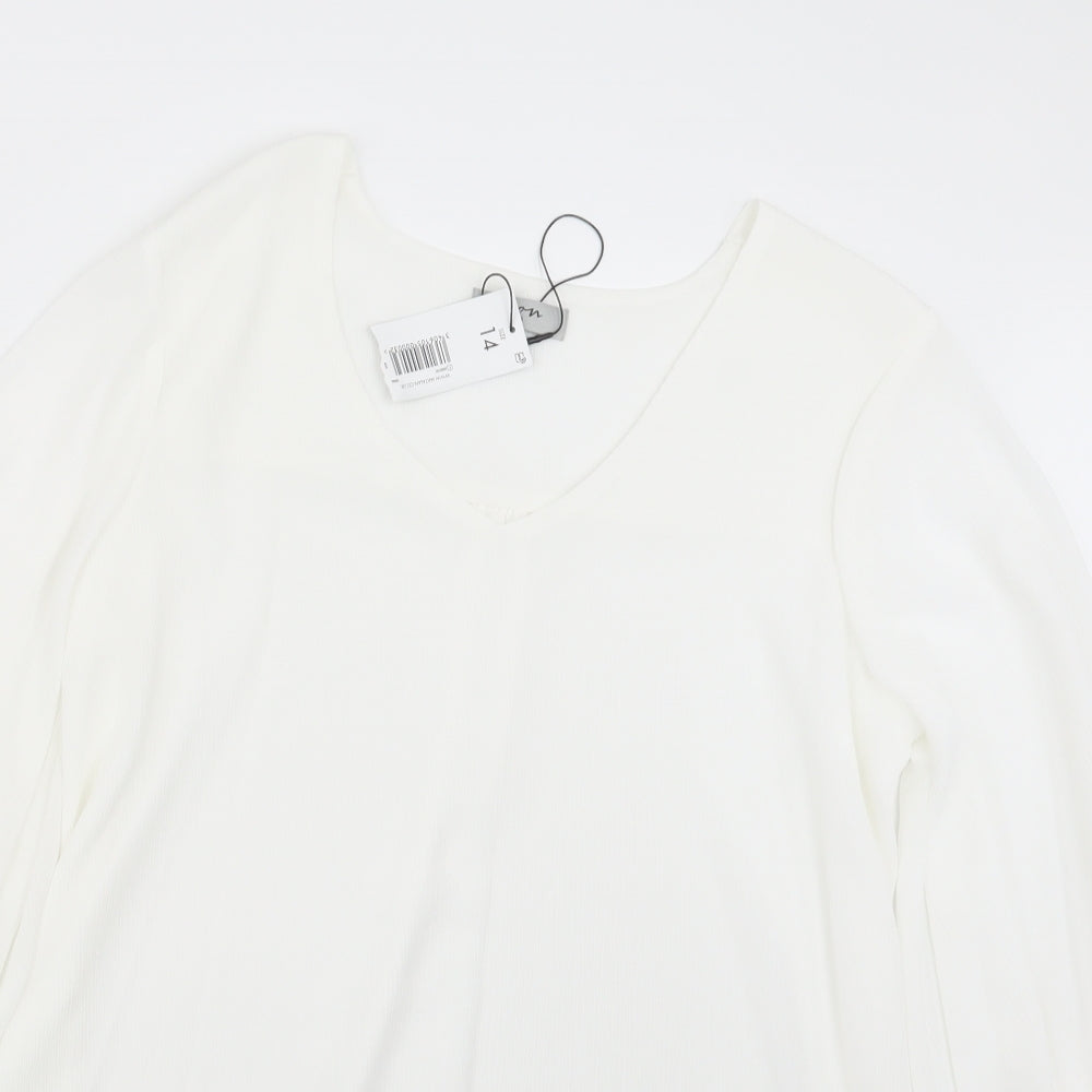 Soon Womens White   Basic Blouse Size 14