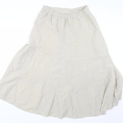 Julipa Womens Beige   A-Line Skirt Size 14