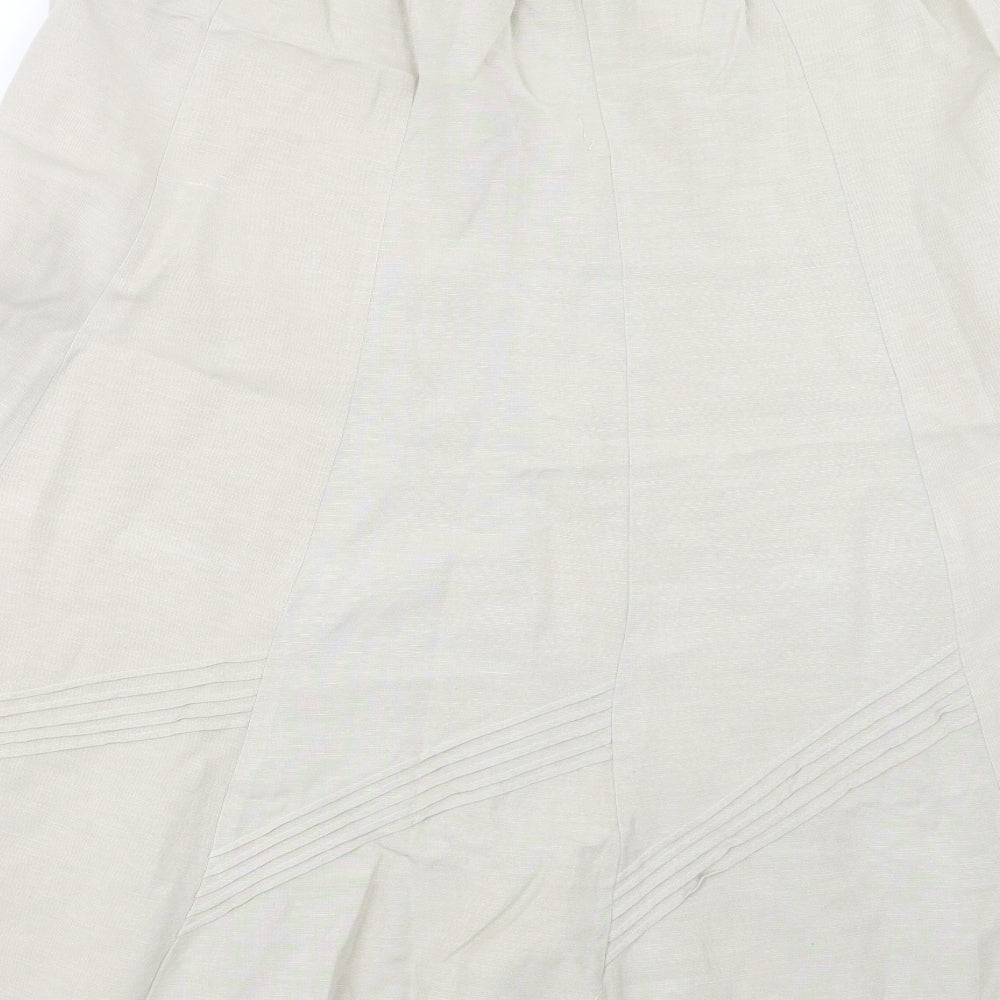 Julipa Womens Beige   A-Line Skirt Size 14