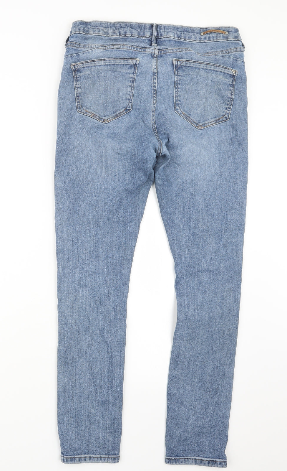 River Island Womens Blue  Denim Straight Jeans Size 16 L29 in