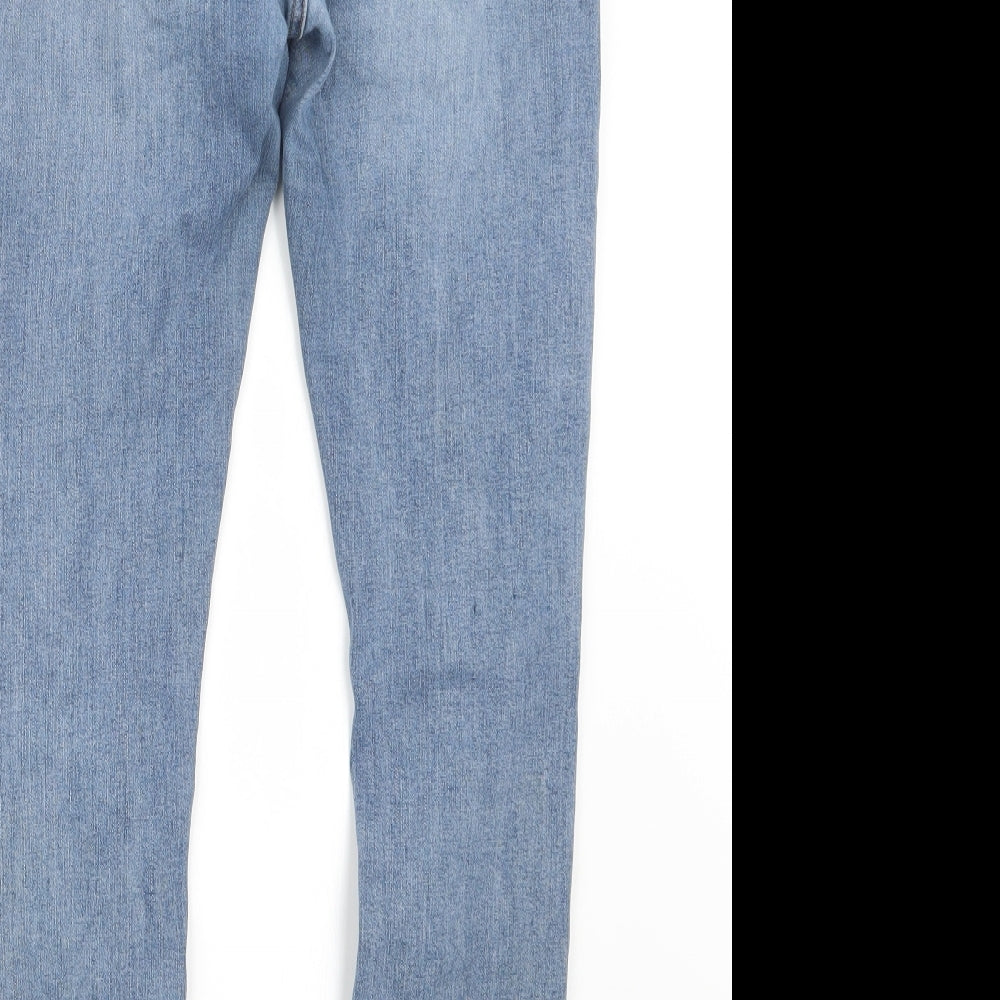River Island Womens Blue  Denim Straight Jeans Size 16 L29 in
