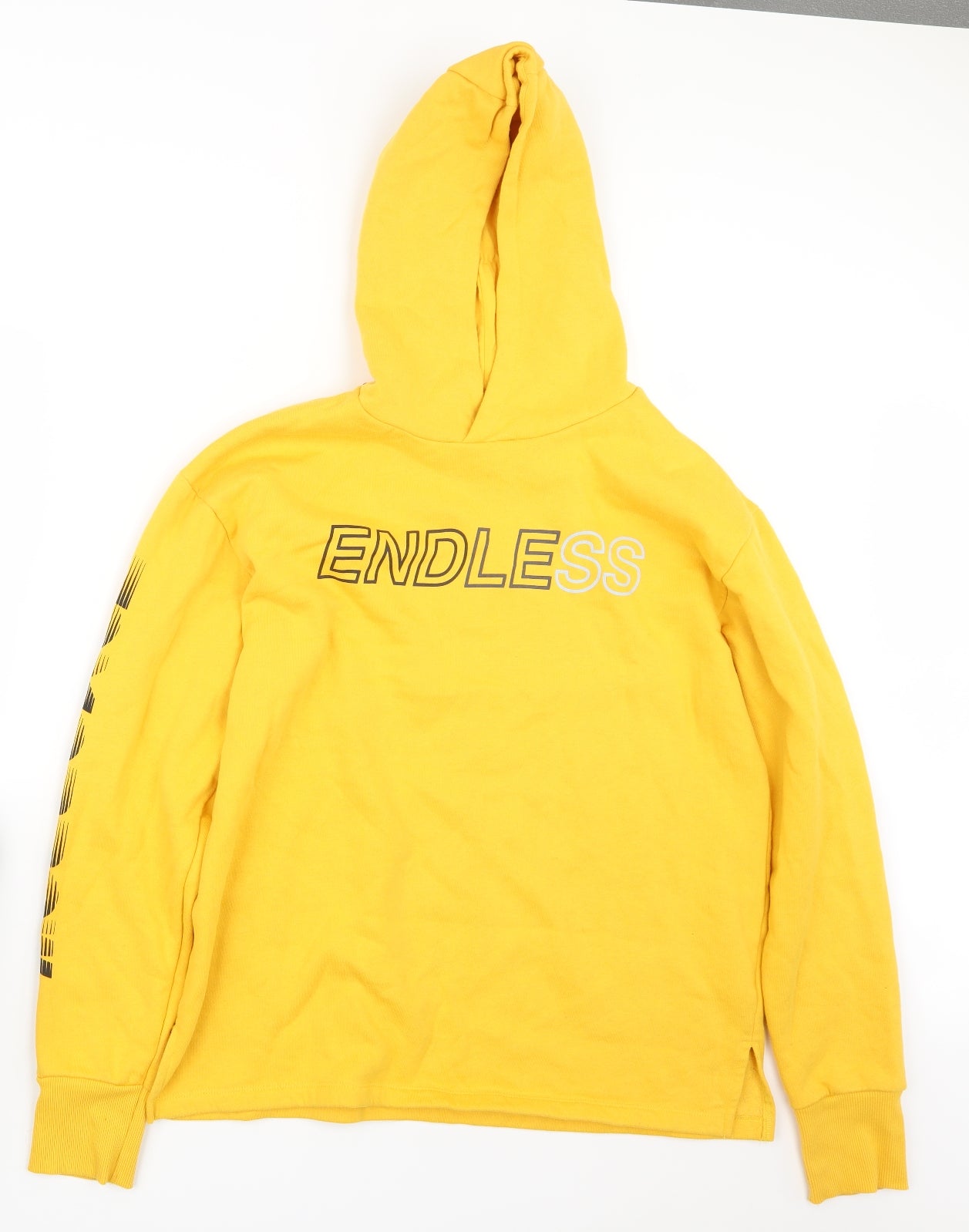 Primark Mens Yellow   Pullover Hoodie Size L