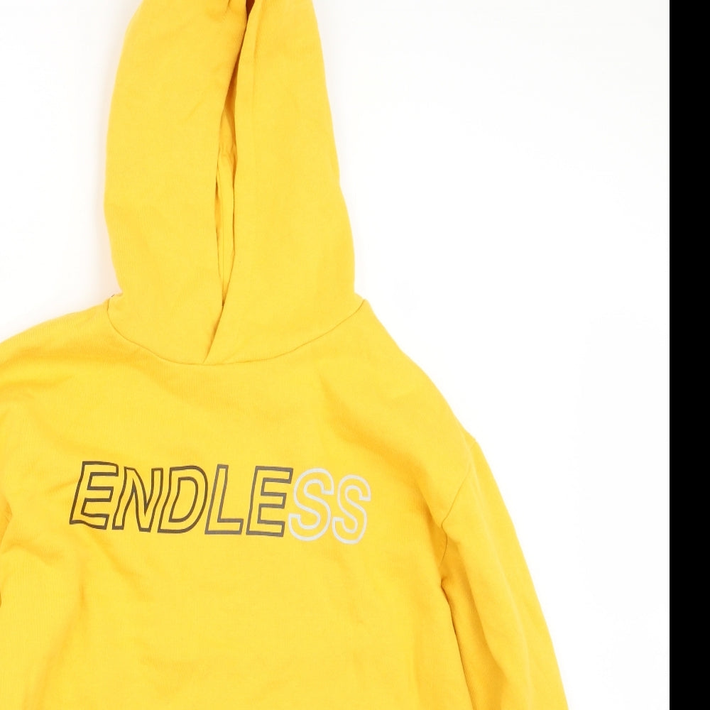 Primark Mens Yellow   Pullover Hoodie Size L