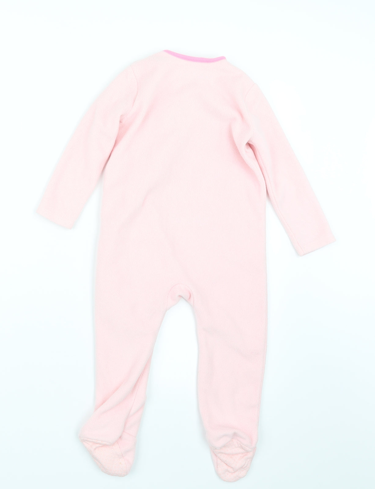 Preworn Girls Pink Geometric  Babydoll One Piece Size 18-24 Months  - Peppa Pig