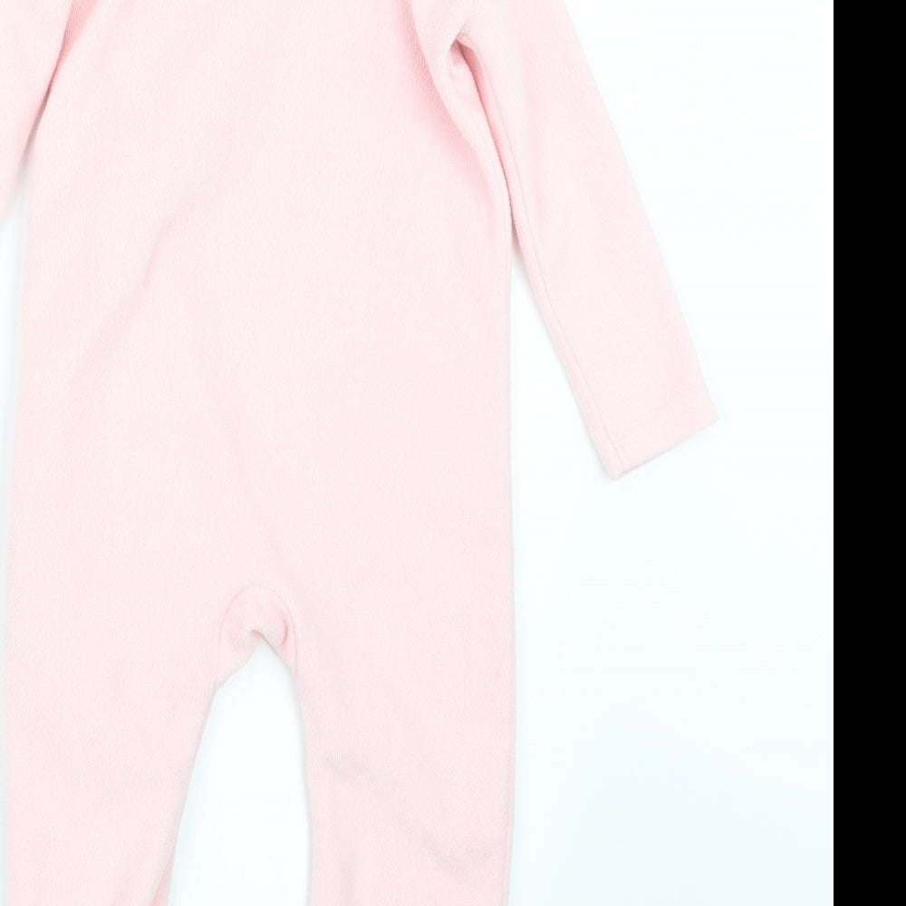 Preworn Girls Pink Geometric  Babydoll One Piece Size 18-24 Months  - Peppa Pig