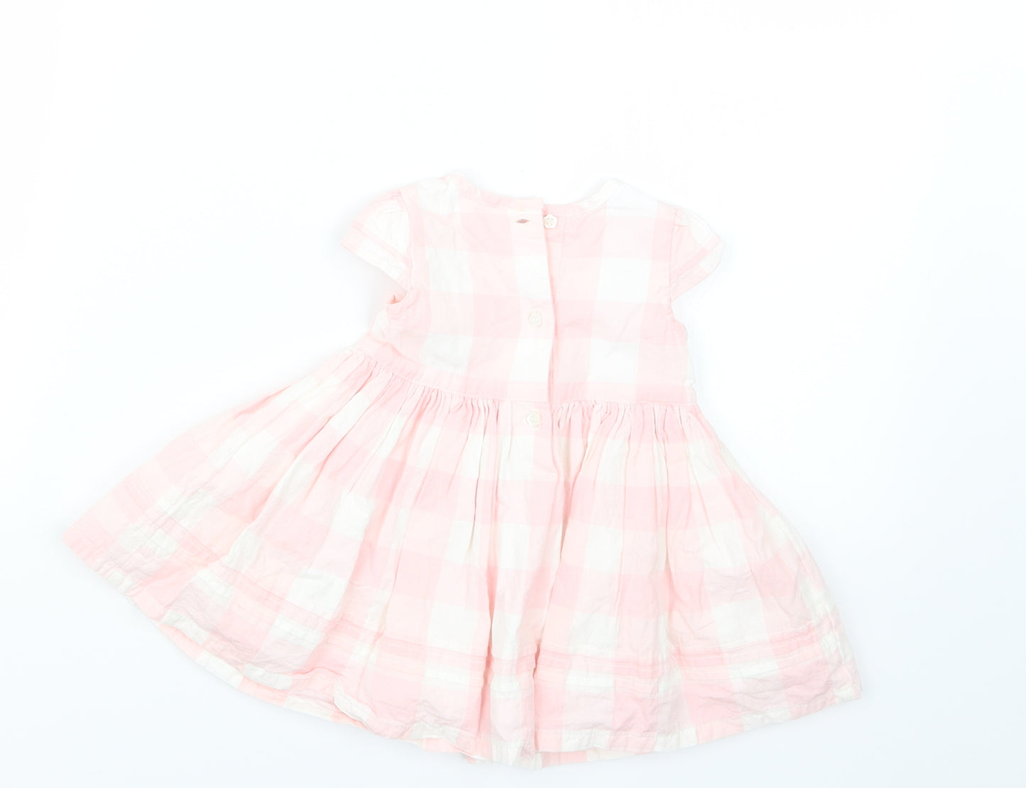 George Girls Pink Check  A-Line  Size 0-3 Months