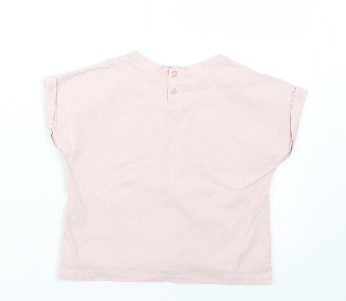 Zara Girls Pink   Basic T-Shirt Size 2-3 Years