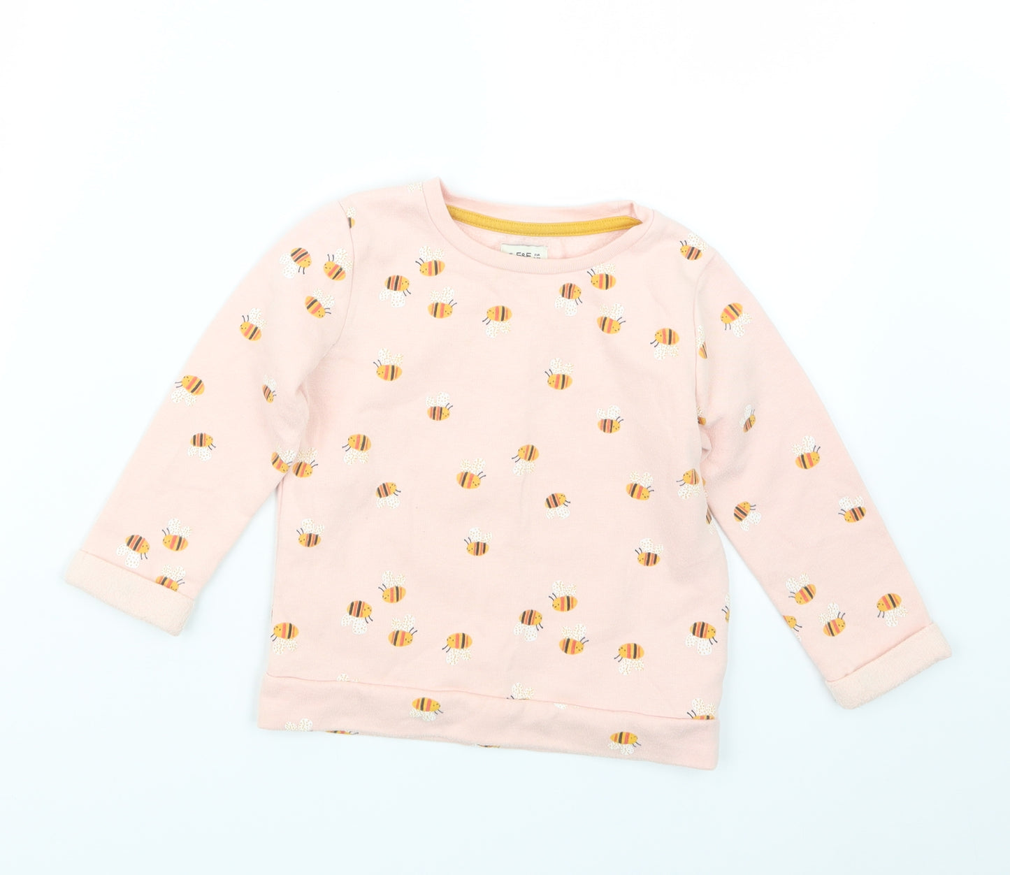 F&F Girls Pink   Pullover Jumper Size 2-3 Years
