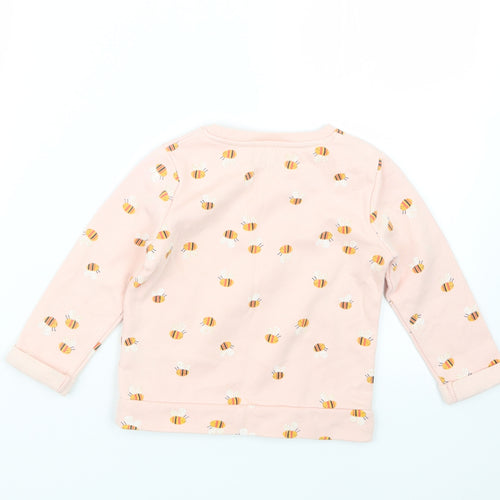 F&F Girls Pink   Pullover Jumper Size 2-3 Years