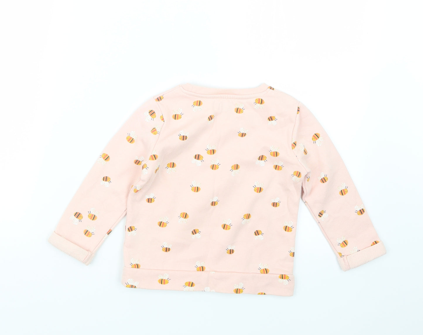 F&F Girls Pink   Pullover Jumper Size 2-3 Years