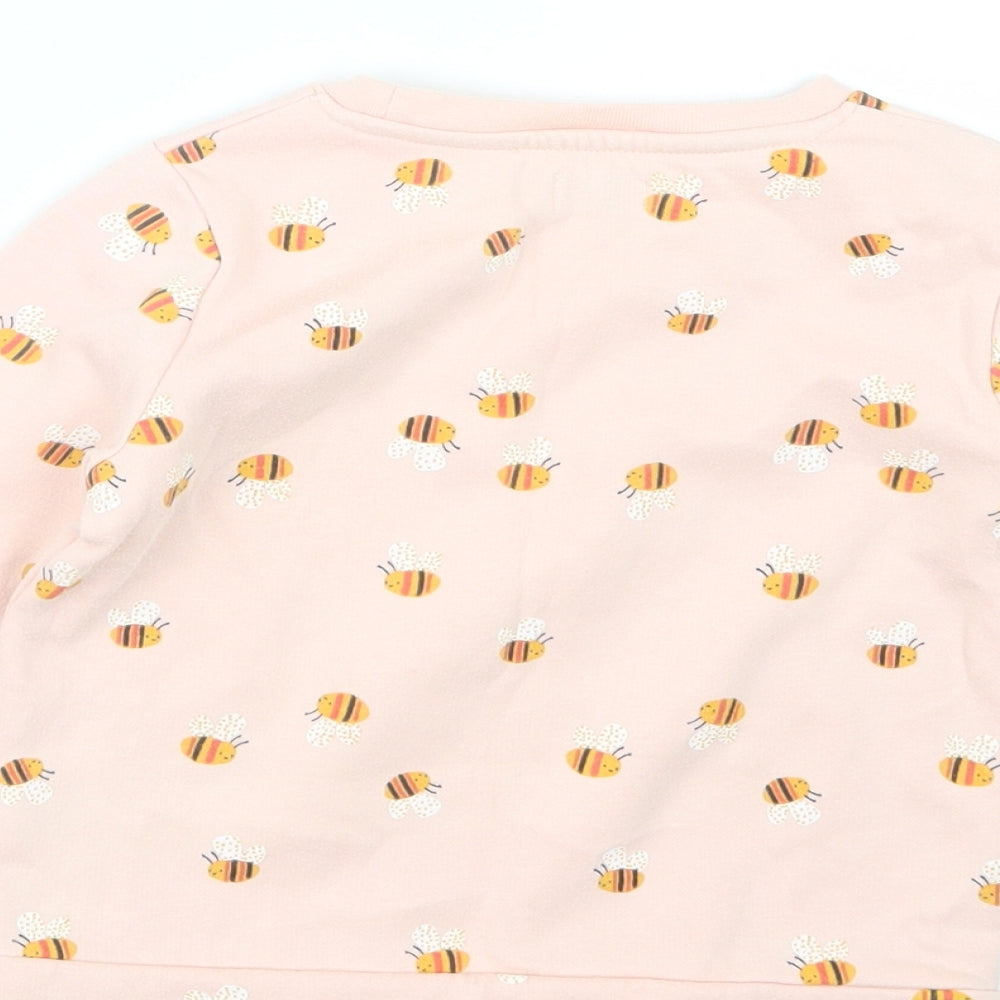 F&F Girls Pink   Pullover Jumper Size 2-3 Years