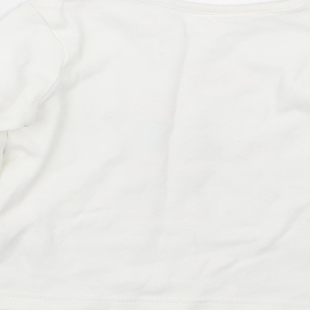 George Girls White   Basic T-Shirt Size 6-9 Months