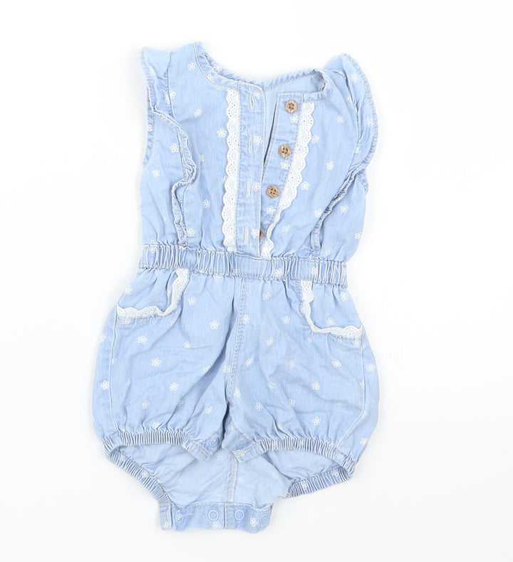 George Girls Blue   Dress Set Outfit/Set Size 0-3 Months