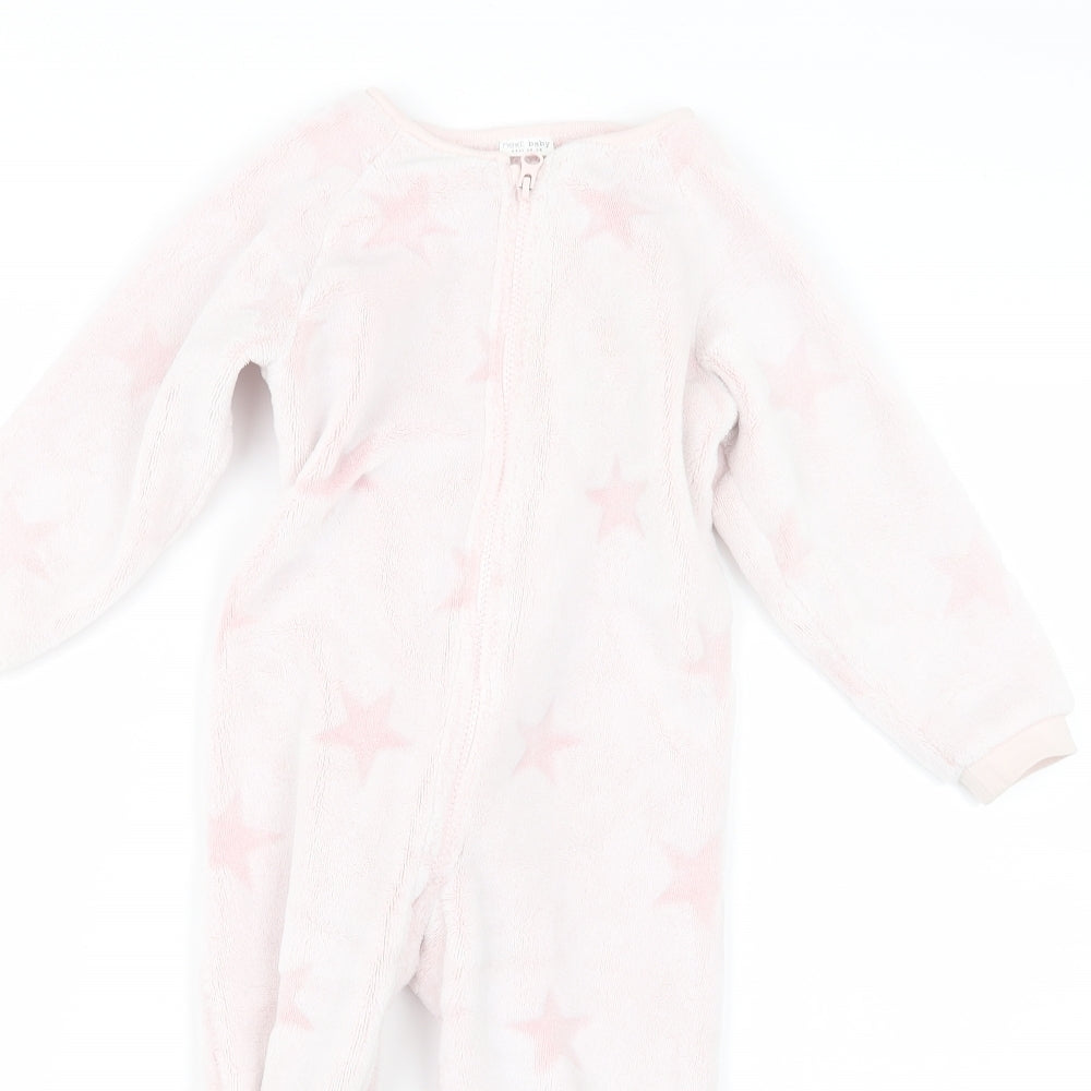 NEXT Girls Pink Geometric  Top One Piece Size 2-3 Years