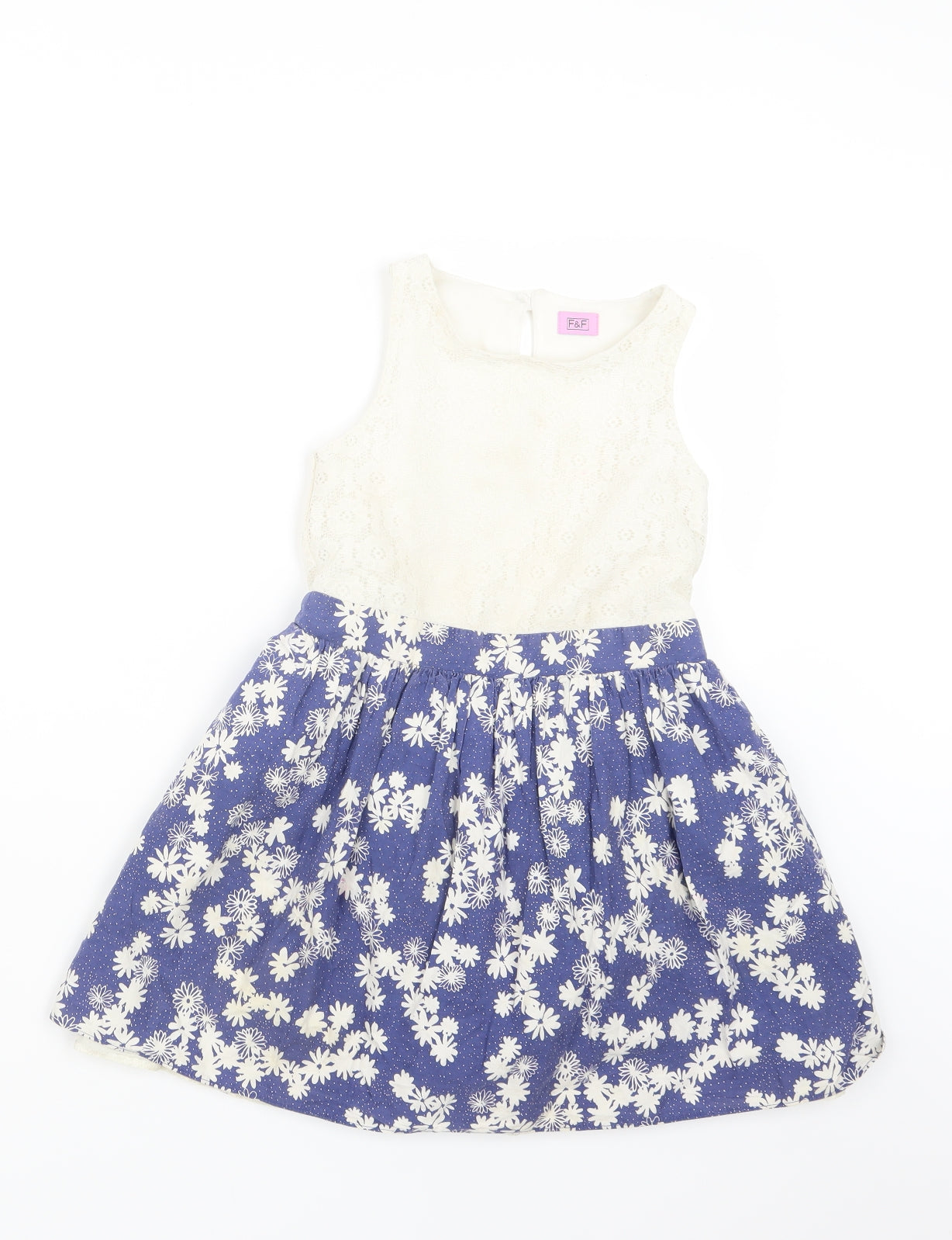 F&F Girls Blue   A-Line  Size 6-7 Years