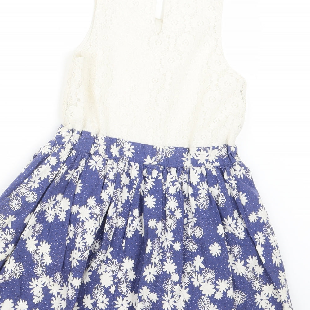 F&F Girls Blue   A-Line  Size 6-7 Years