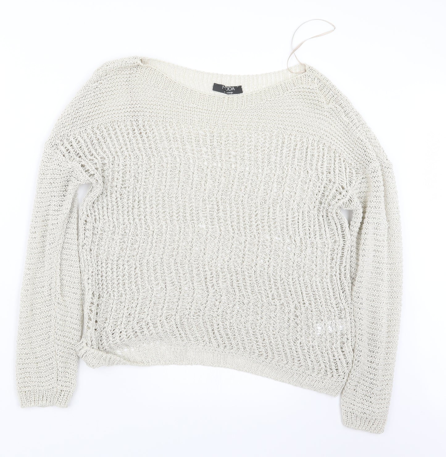 George Womens White  Knit Pullover Jumper Size 18