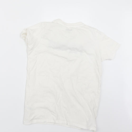 Primark Boys White   Basic T-Shirt Size M  - Fortnite