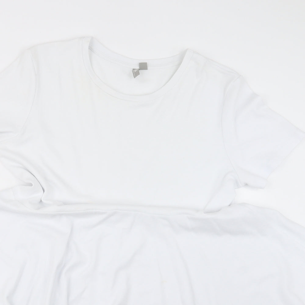 ASOS Womens White   T-Shirt Dress  Size 16