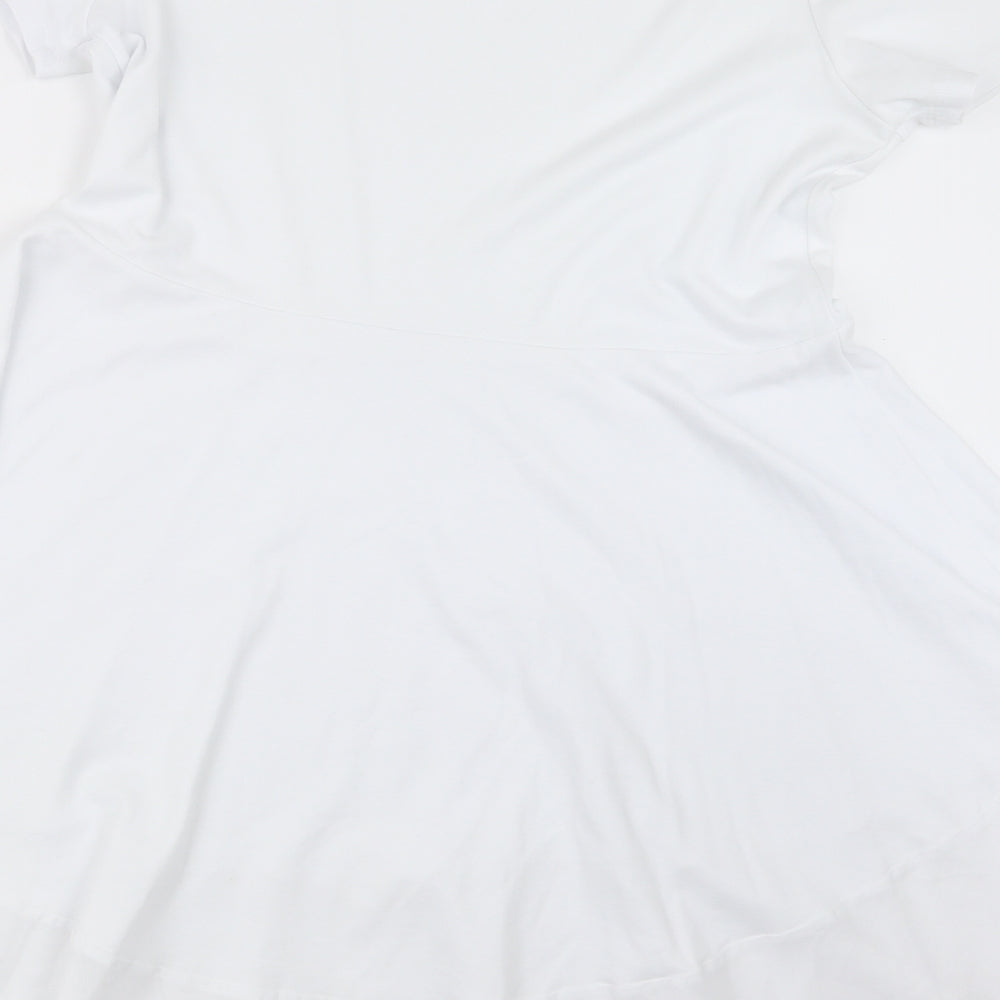 ASOS Womens White   T-Shirt Dress  Size 16