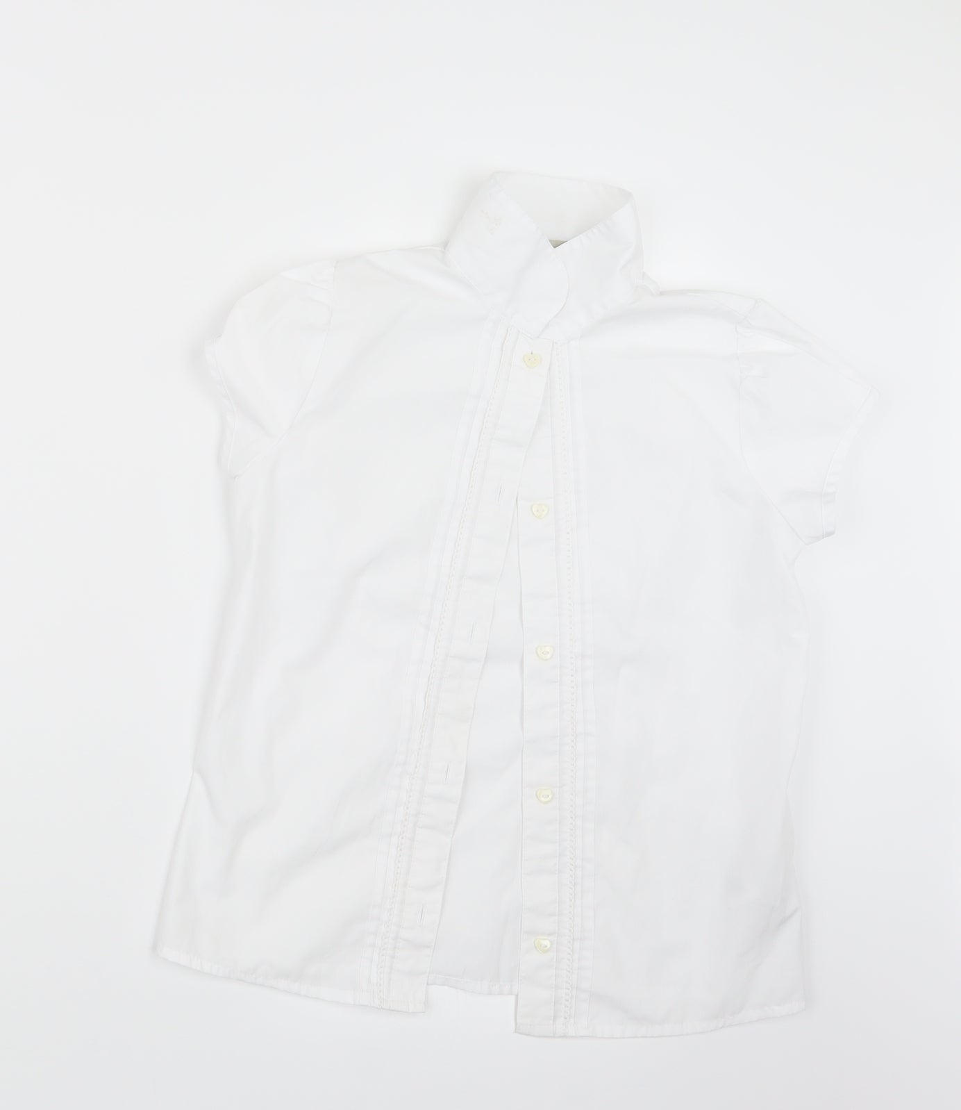 NEXT Girls White   Basic Button-Up Size 12 Years