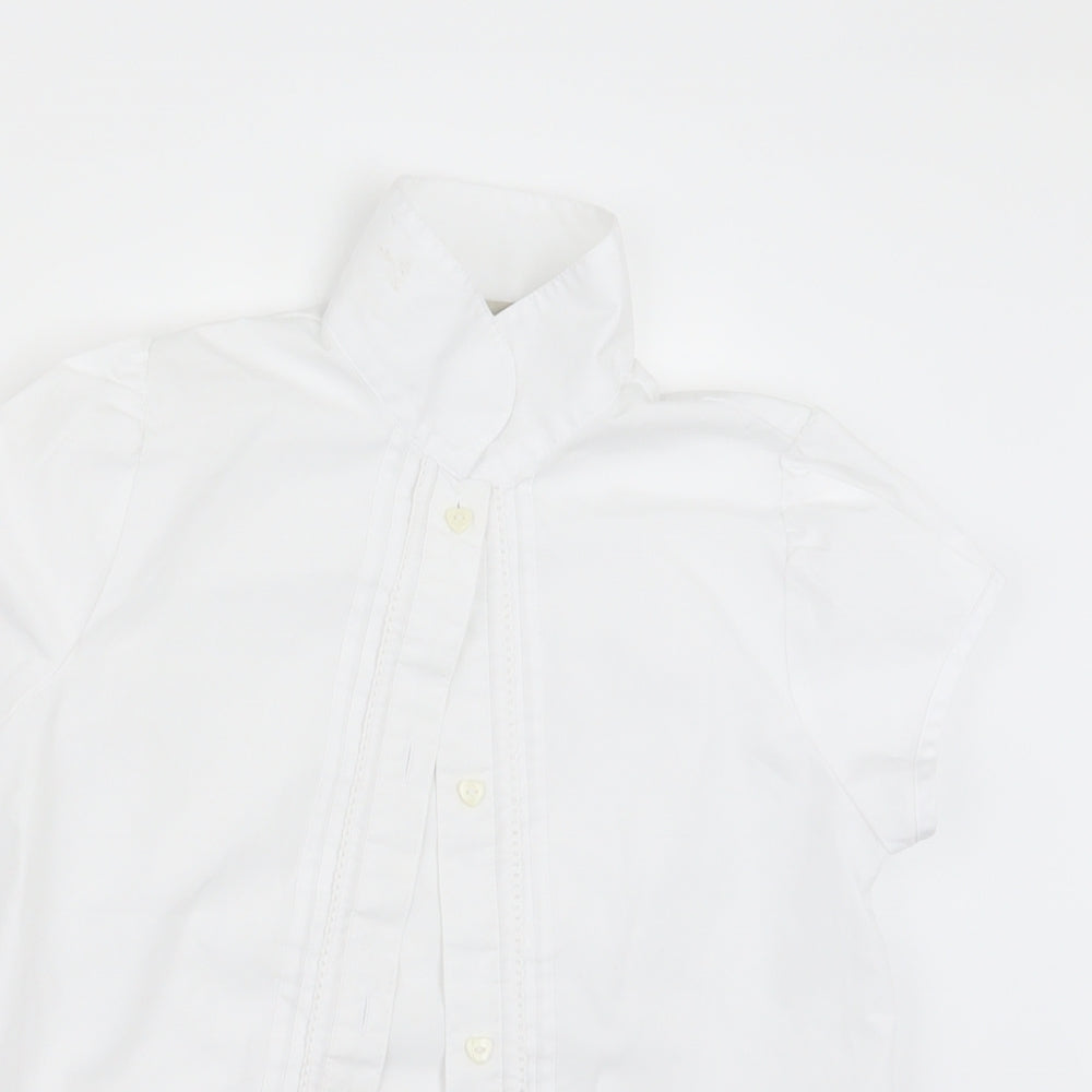 NEXT Girls White   Basic Button-Up Size 12 Years