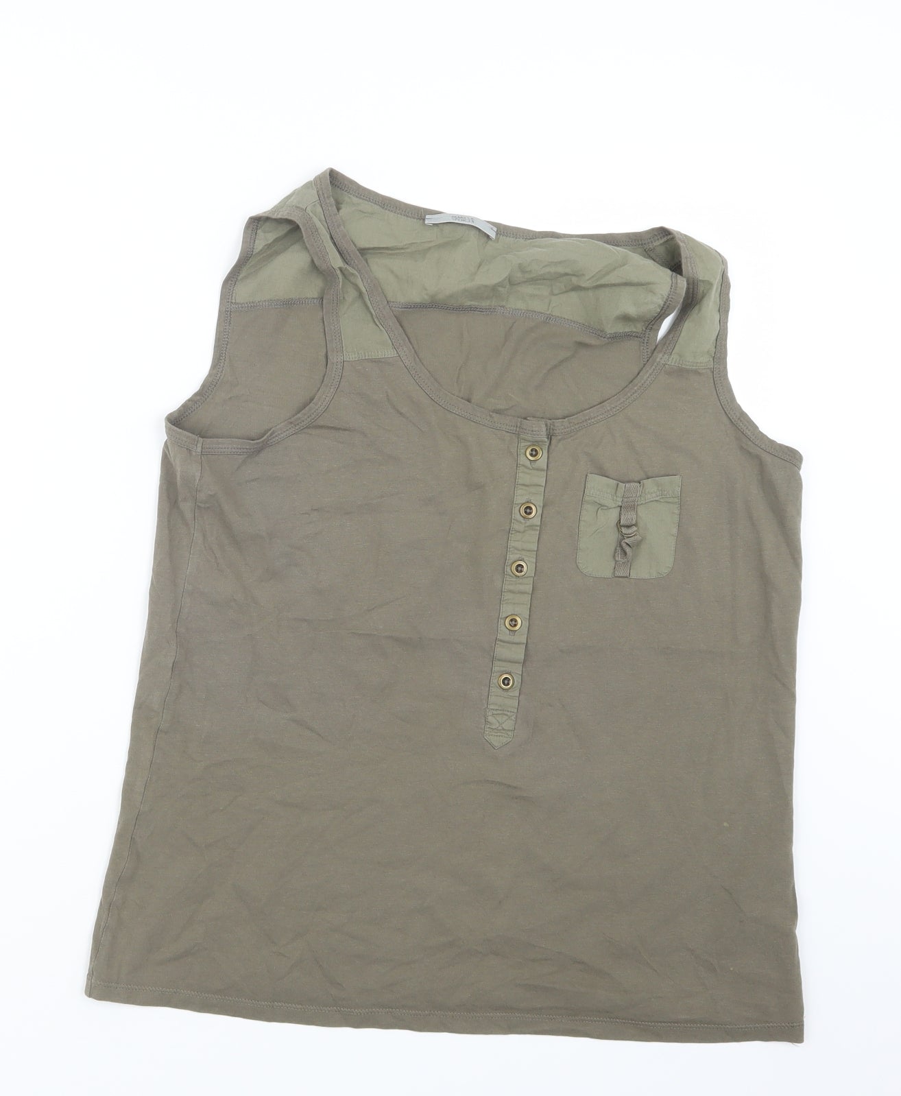 Marks and Spencer Womens Green   Basic Tank Size 18