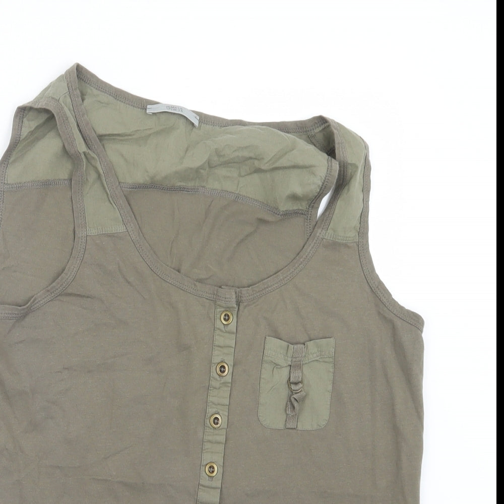 Marks and Spencer Womens Green   Basic Tank Size 18