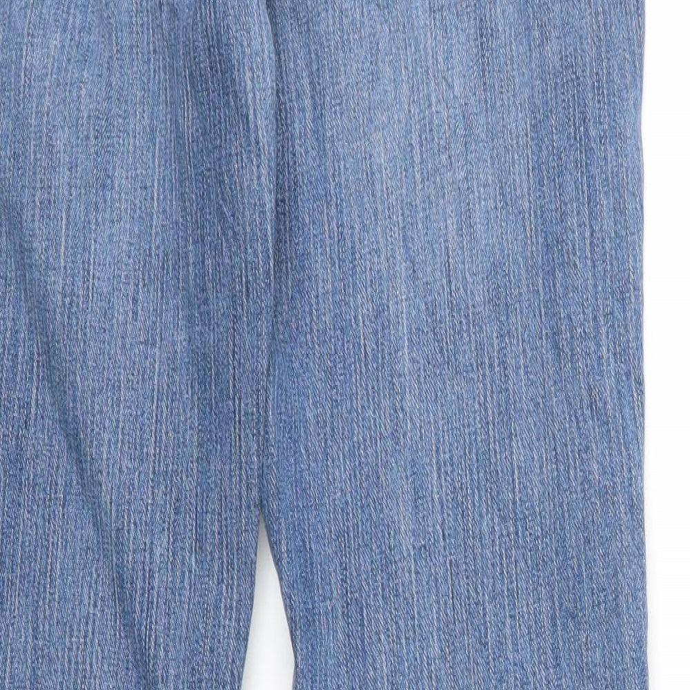 M&S Womens Blue  Denim Bootcut Jeans Size 10 L28 in