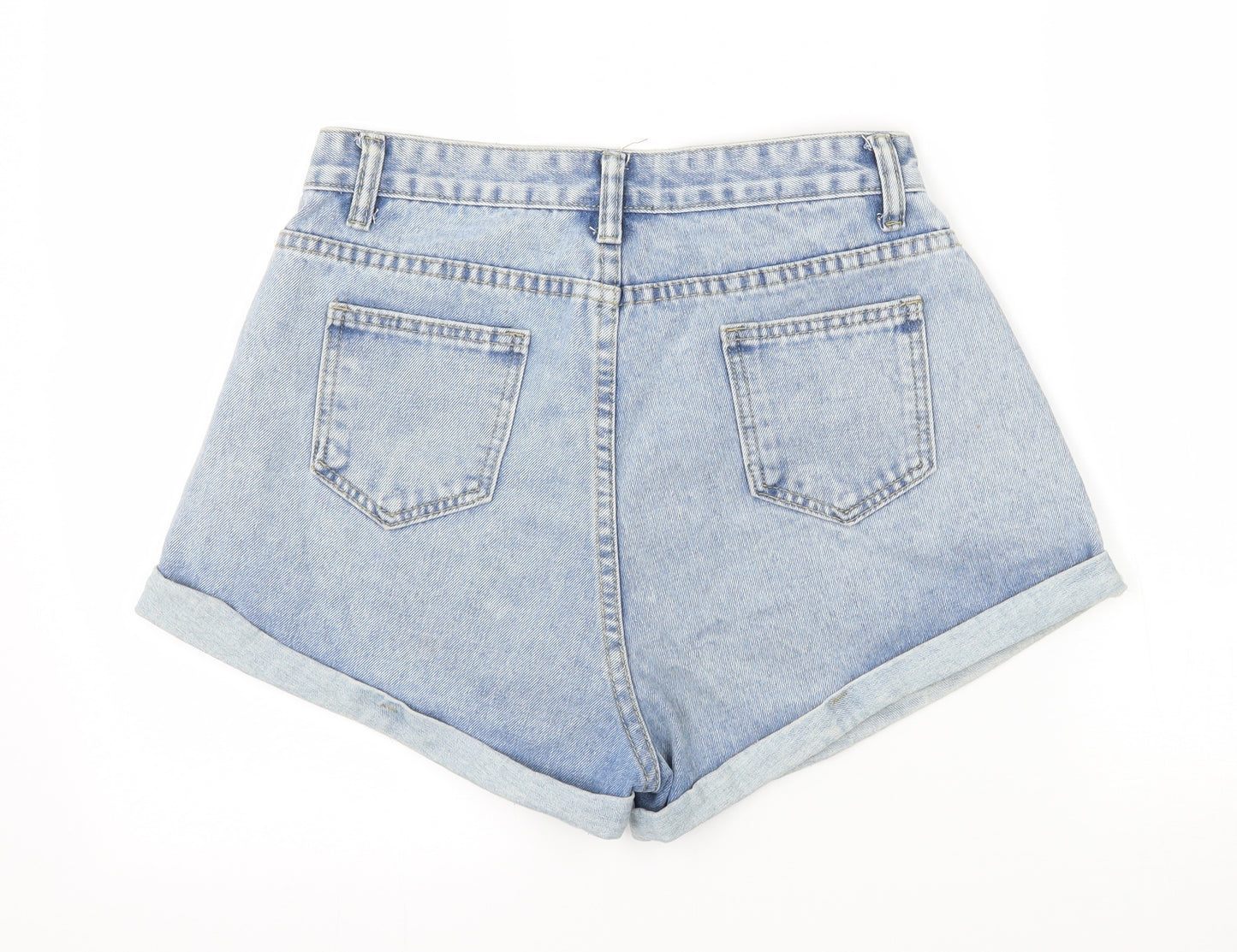 Preworn Womens Blue  Denim Cut-Off Shorts