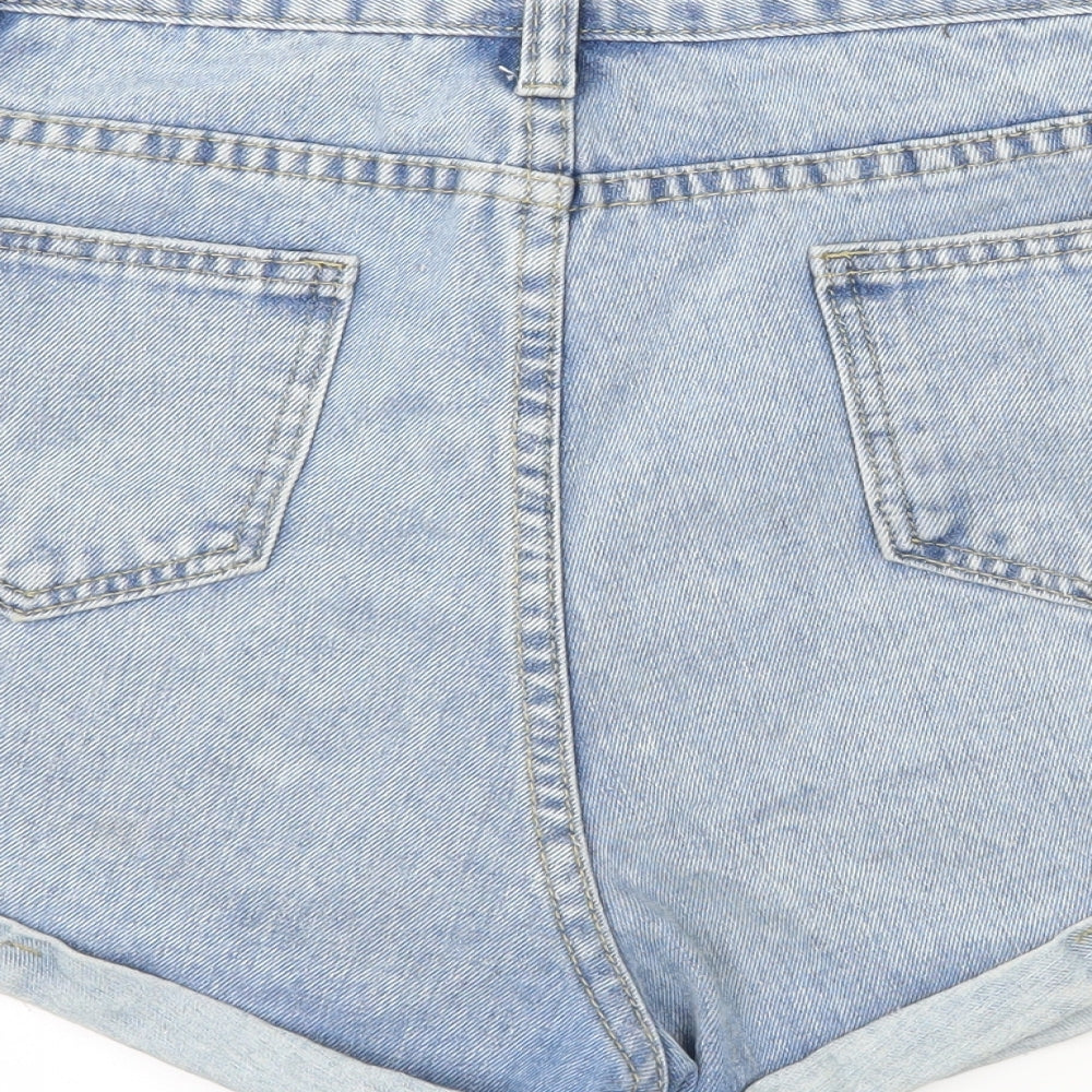 Preworn Womens Blue  Denim Cut-Off Shorts