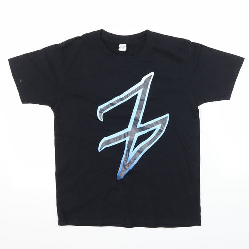Anvil Boys Black  Jersey Basic T-Shirt Size L  - project parkour